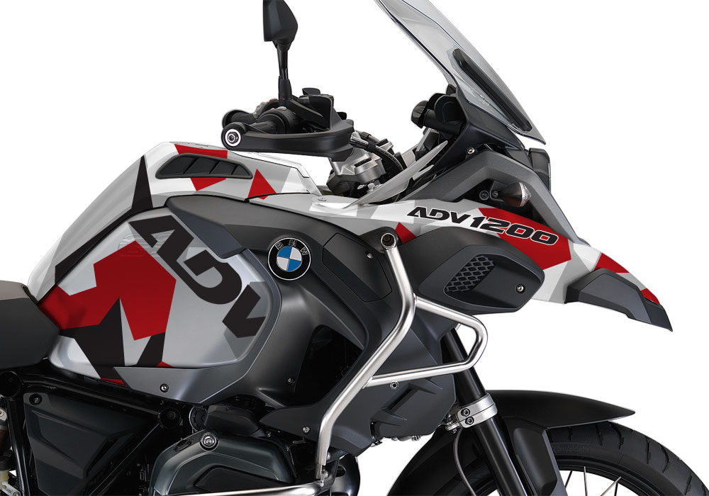 BMW R1200GS LC Adventure Alpine White M90 Red Camo - Image 2