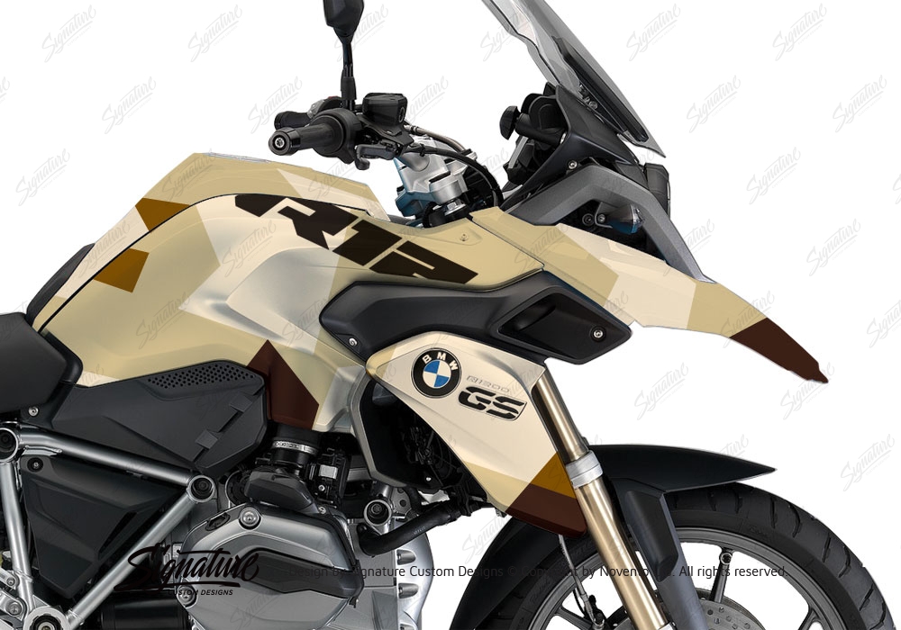 BMW R1200GS LC M90 Grey Camo Stickers Kit - Signature Custom Designs