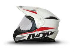 MT Synchrony Duo Sport Helmet (White) Vivo Series Red & Black Stickers Kit