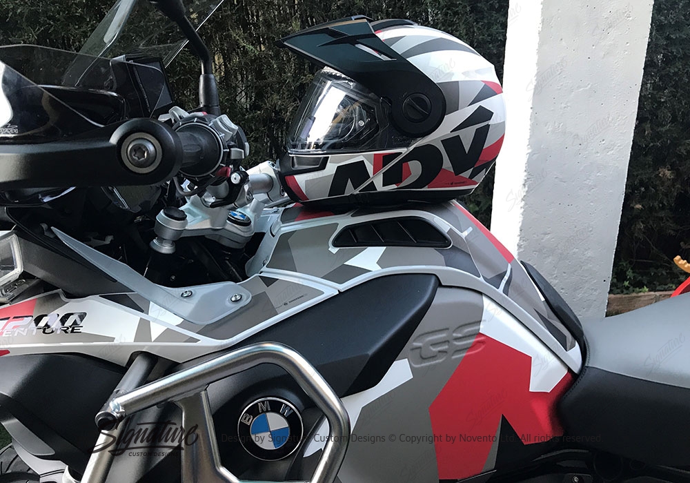 BMW R1200GS LC M90 Grey Camo Stickers Kit - Signature Custom Designs