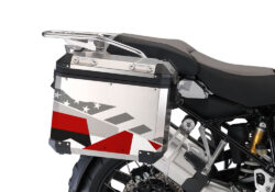BMW Aluminum Side Panniers M90 Red Camo Stickers Kit