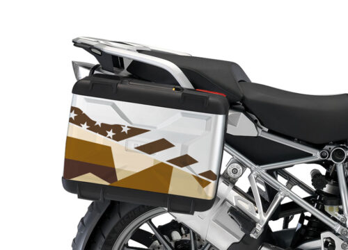 BMW Vario Side Panniers M90 Desert Camo Stickers Kit