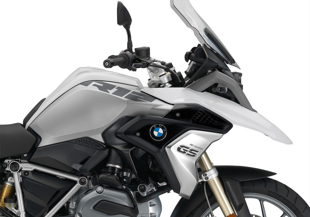 BMW R1200GS LC 2017+ Light White R12 Tank Stickers - Image 5