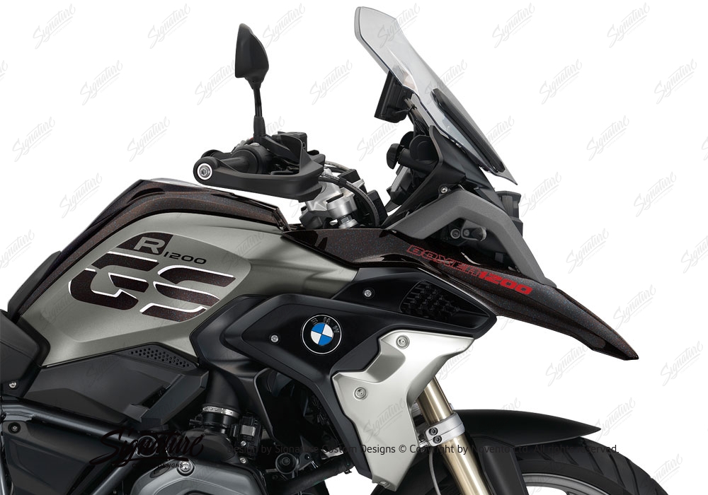 2 Klebstoffe BMW R 1200 GS LC 2017 Rallye Exclusive Cover Grey