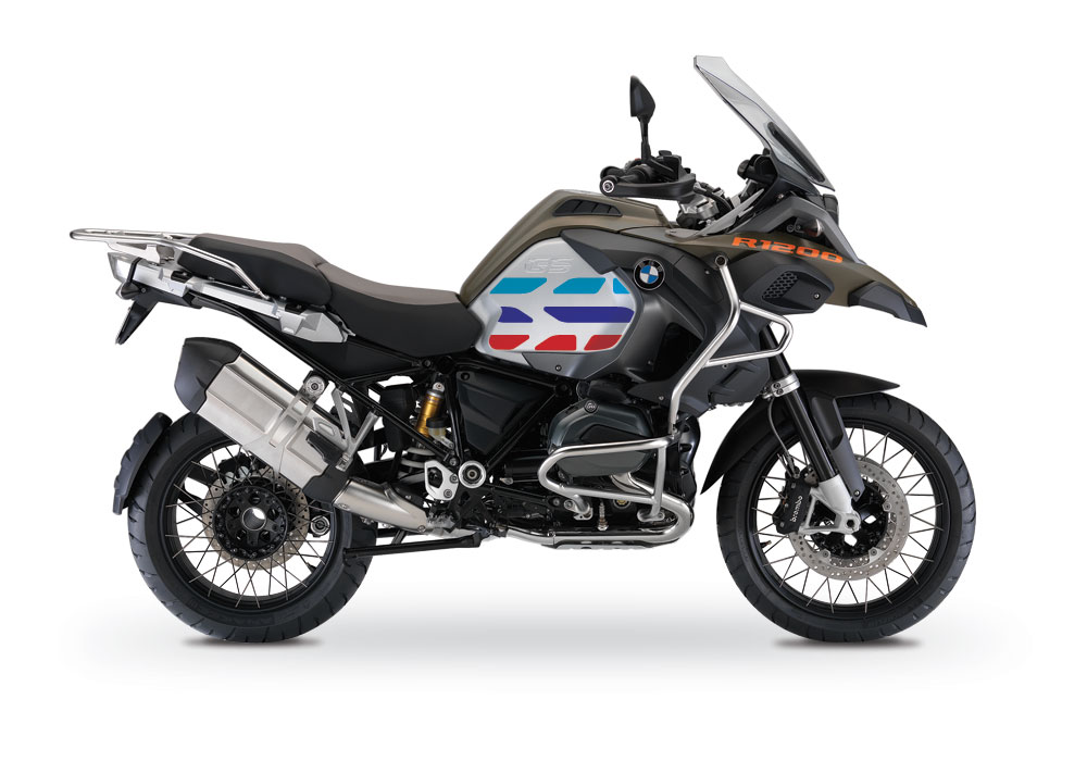 BMW R1200GS LC Adventure Olive Matte GS-Line Side Tank Stickers - Image 7