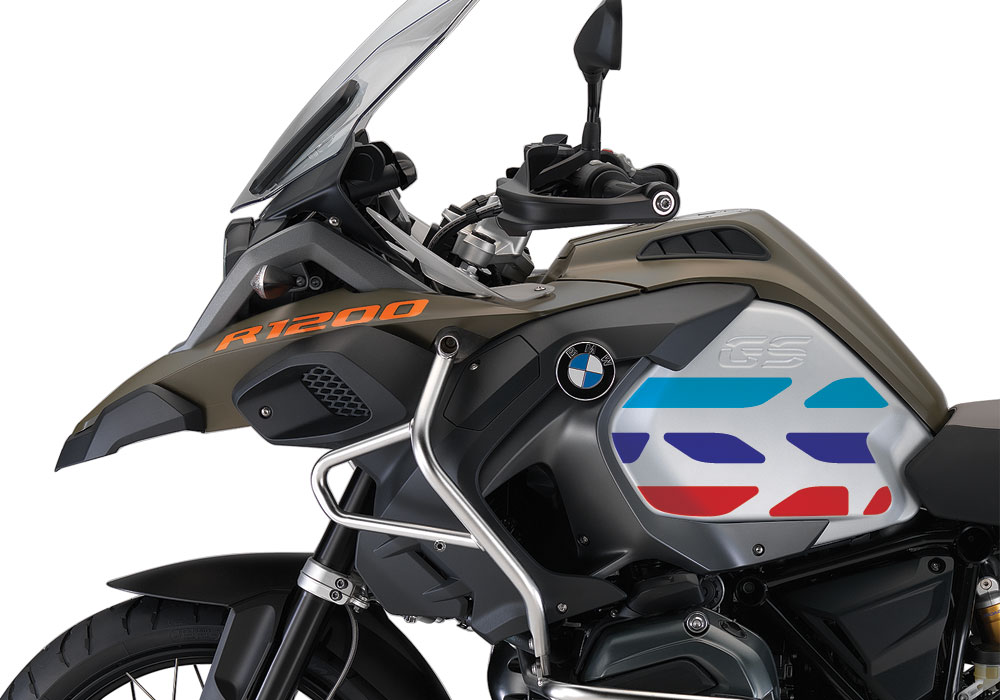 BMW R1200GS LC Adventure Olive Matte GS-Line Side Tank Stickers - Image 6