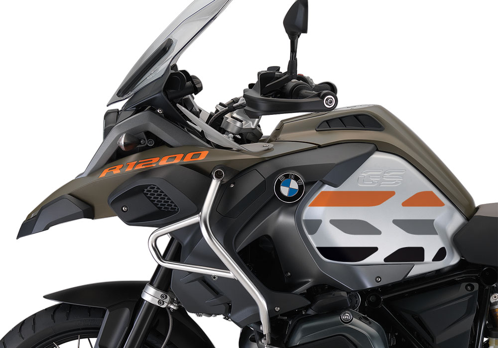 BMW R1200GS LC Adventure Olive Matte GS-Line Side Tank Stickers - Image 2