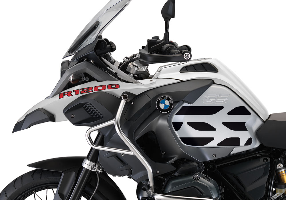 BMW R1200GS LC Adventure Alpine White GS-Line Side Tank One Color Stickers - Image 8
