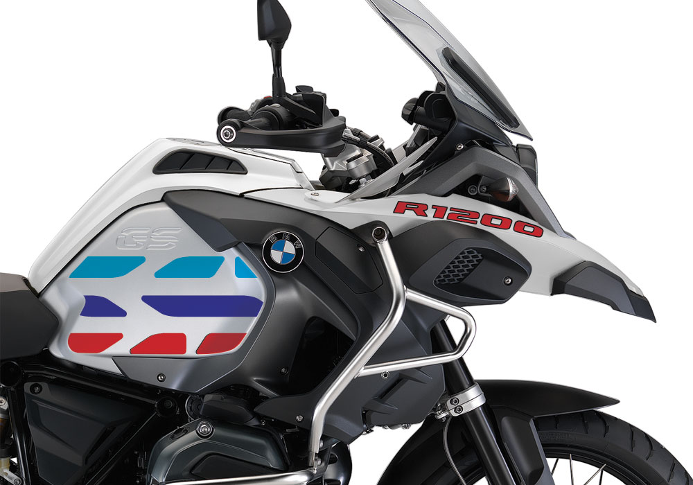 BMW R1200GS LC Adventure Alpine White GS-Line Side Tank Stickers