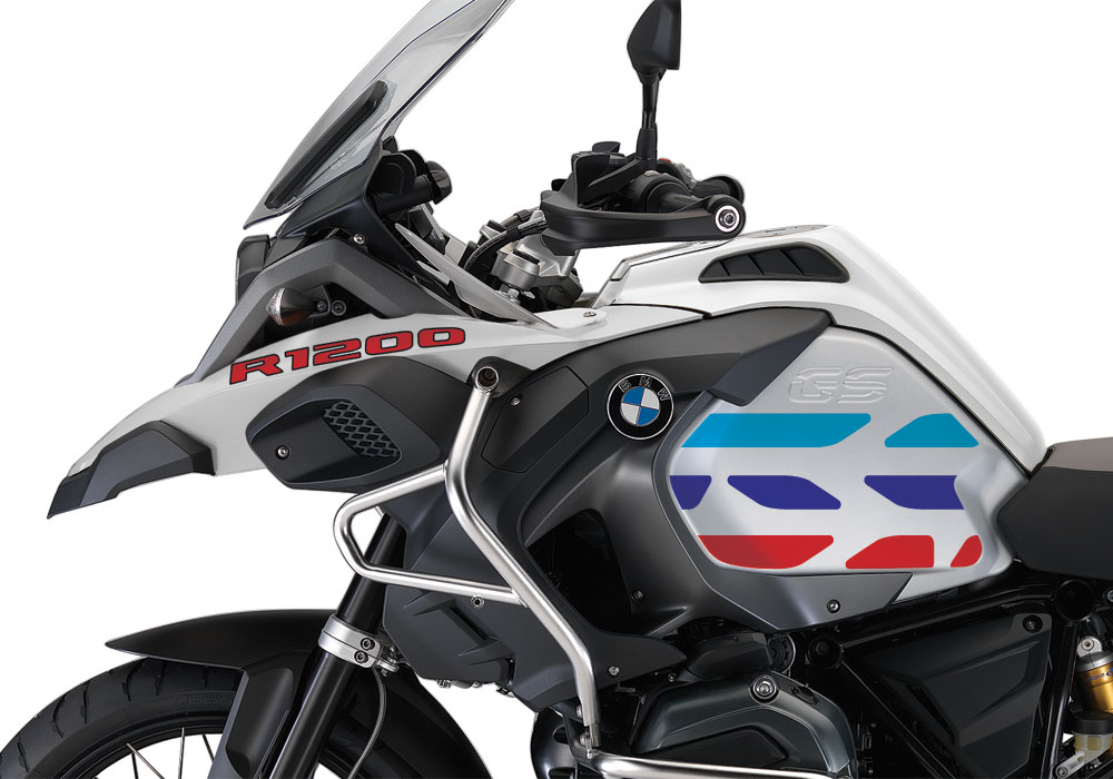 BMW R1200GS LC Adventure Alpine White GS-Line Side Tank Stickers - Image 2