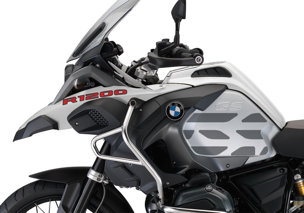 BMW R1200GS LC Adventure Alpine White GS-Line Side Tank One Color Stickers - Image 4