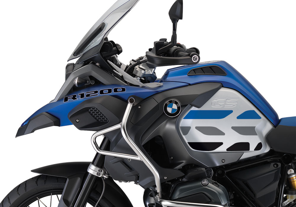 BMW R1200GS LC Adventure Racing Blue GS-Line Side Tank Stickers - Image 6