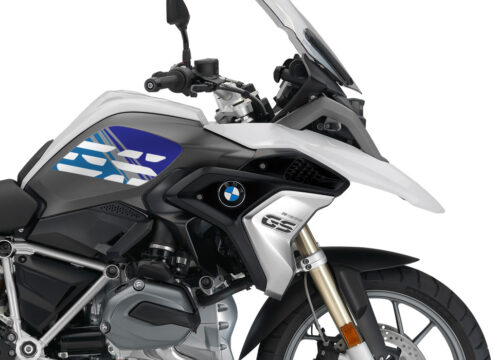BMW R1200GS LC 2017+ Light White Style Anniversary LE Blue Side Tank Stickers