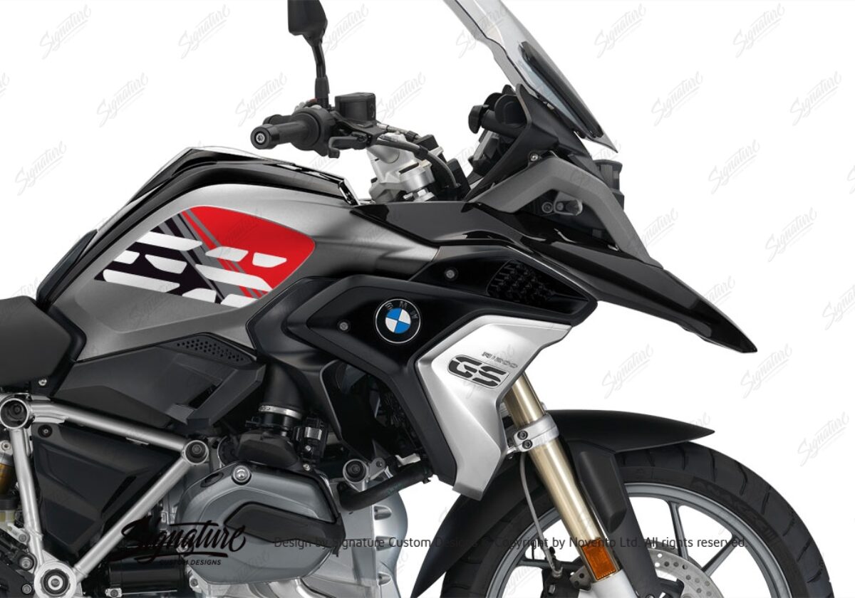 BMW R1200GS LC 2017+ Black Storm Style Anniversary LE Red Side