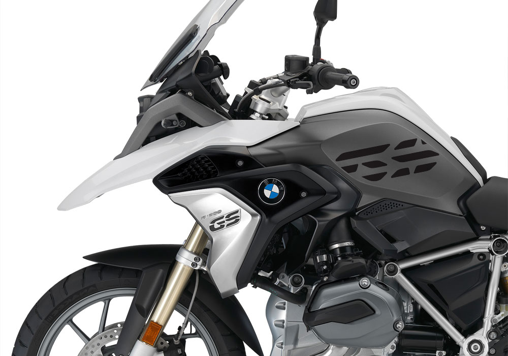 BMW R1200GS LC 2017+ Light White GS-Line Side Tank One Color Stickers - Image 14