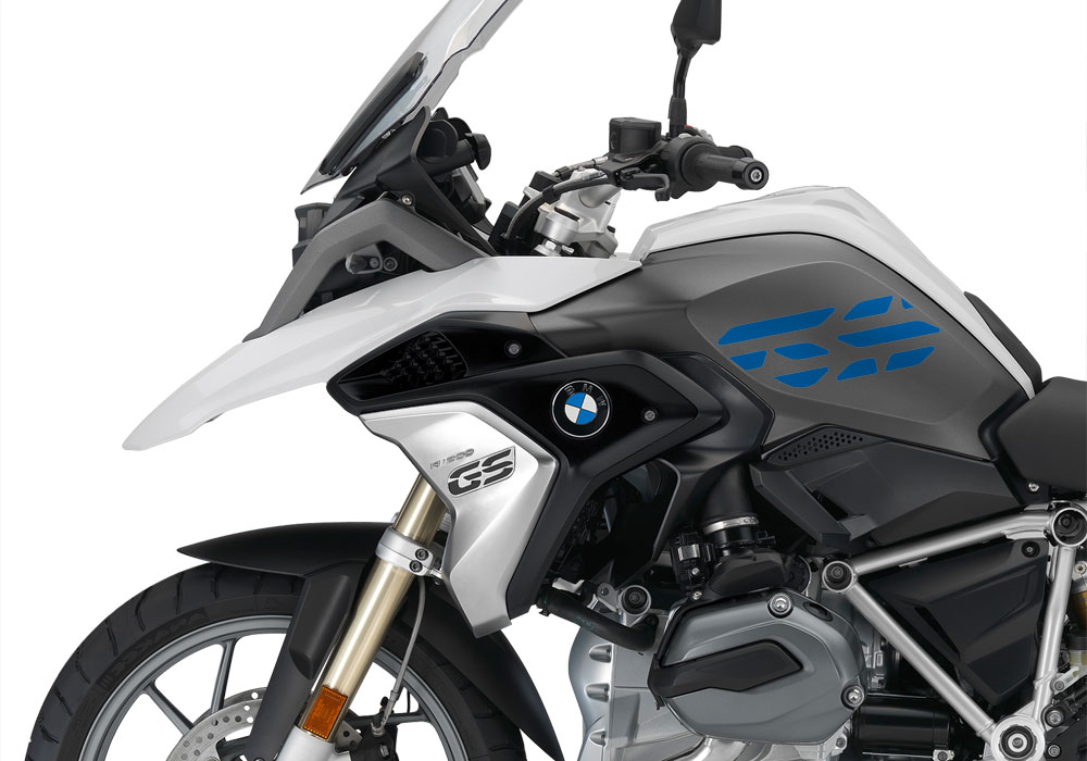 BMW R1200GS LC 2017+ Light White GS-Line Side Tank One Color Stickers - Image 12