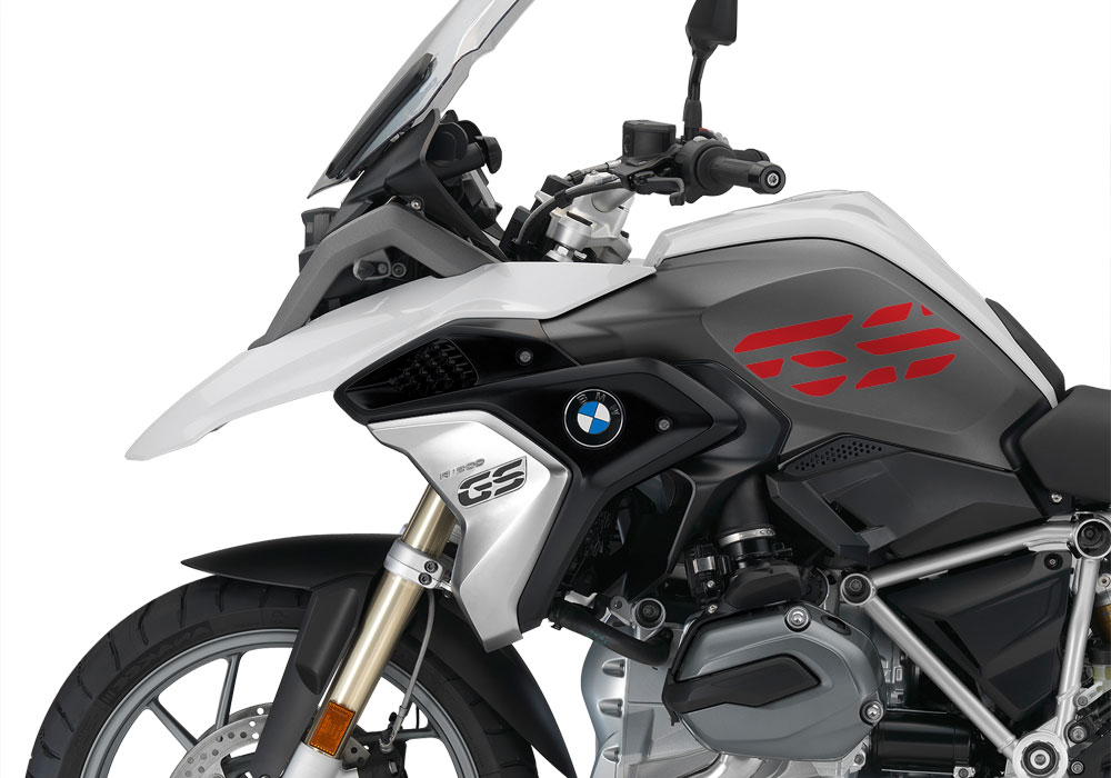 BMW R1200GS LC 2017+ Light White GS-Line Side Tank One Color Stickers - Image 8