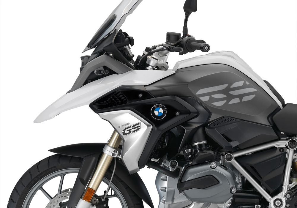 BMW R1200GS LC 2017+ Light White GS-Line Side Tank One Color Stickers - Image 6
