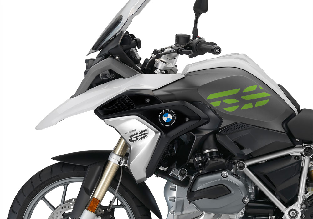 BMW R1200GS LC 2017+ Light White GS-Line Side Tank One Color Stickers - Image 4