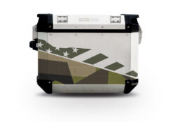 Givi Trekker Outback Side Panniers M90 Green Camo Stickers Kit