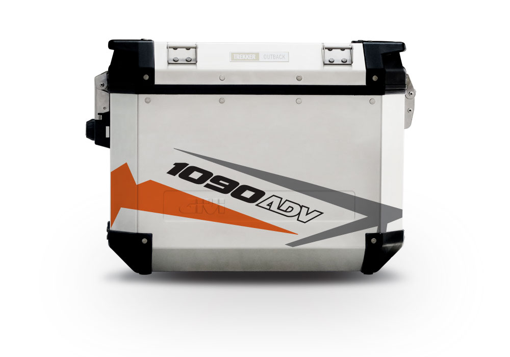 Givi Trekker Outback Side Panniers Spike Orange Stickers Kit - Image 9