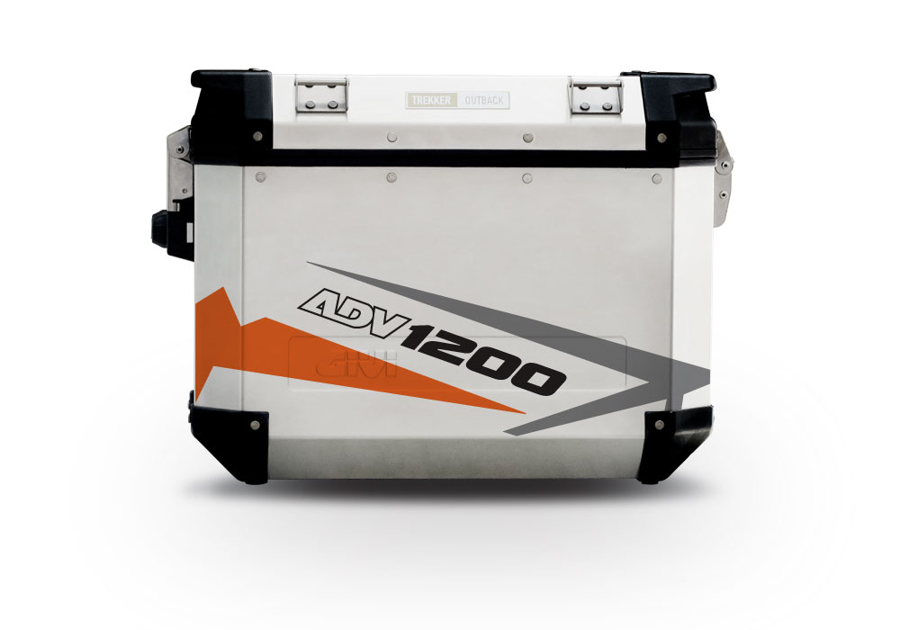 Givi Trekker Outback Side Panniers Spike Orange Stickers Kit - Image 6