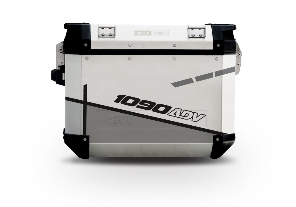 Givi Trekker Outback Side Panniers Vector Grey Stickers Kit - Image 9