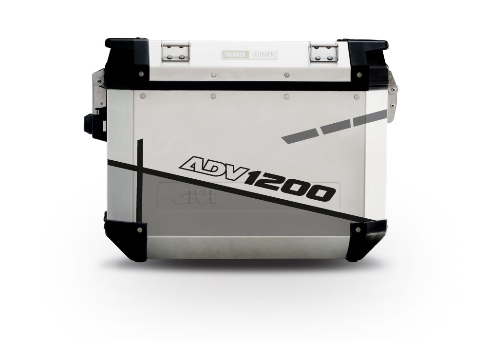 Givi Trekker Outback Side Panniers Vector Grey Stickers Kit - Image 6