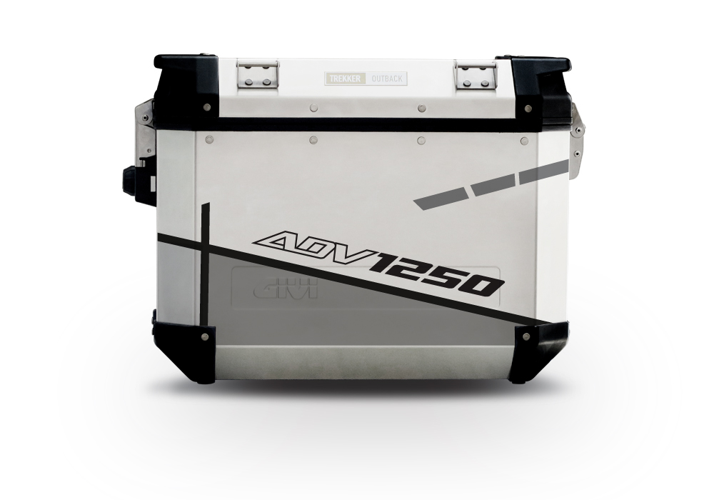 GISTI 2671 Trekker Outback Side Panniers 48lt 37lt Vector Grey Stickers Kit ADV1250
