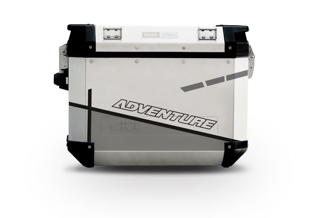 Givi Trekker Outback Side Panniers Vector Grey Stickers Kit - Image 5