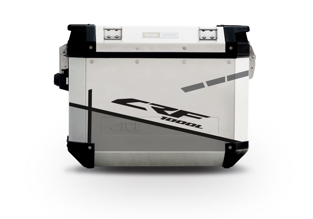 Givi Trekker Outback Side Panniers Vector Grey Stickers Kit - Image 4