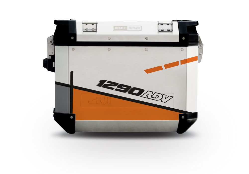 Givi Trekker Outback Side Panniers Vector Orange Stickers Kit