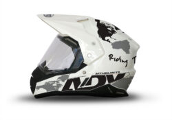 MT Synchrony Duo Sport Helmet (White) The Globe Black & Grey Stickers Kit
