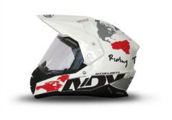 MT Synchrony Duo Sport Helmet (White) The Globe Black & Red Stickers Kit