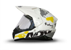 MT Synchrony Duo Sport Helmet (White) The Globe Black & Yellow Stickers Kit