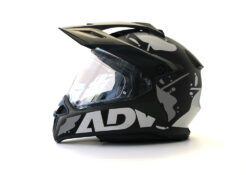 BMW GS Enduro Helmet (Black) Safari ADV Grey Variations Stickers Kit