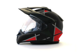 BMW GS Enduro Helmet (Black) Vector Red Stickers Kit