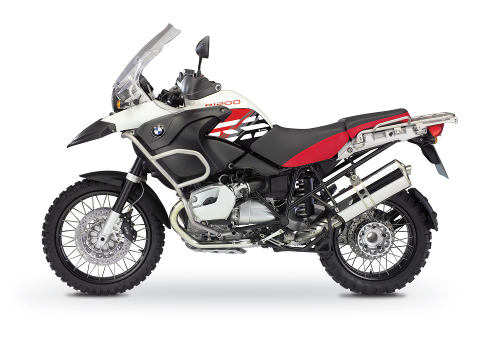 BMW R1200GS Adventure 2006-2007 Alpine White Style Anniversary LE Red Side Tank Stickers - Image 3