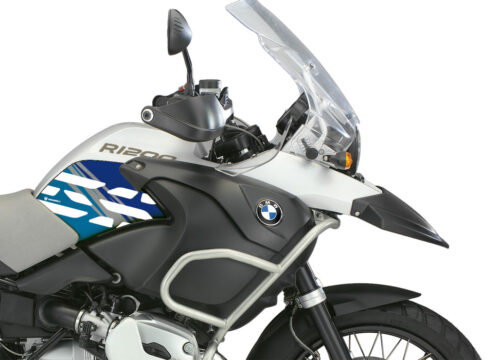 BMW R1200GS Adventure 2006-2007 Alpine White Style Anniversary LE Blue Side Tank Stickers