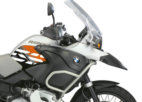 BMW R1200GS Adventure 2006-2007 Alpine White Style Anniversary LE Orange Side Tank Stickers
