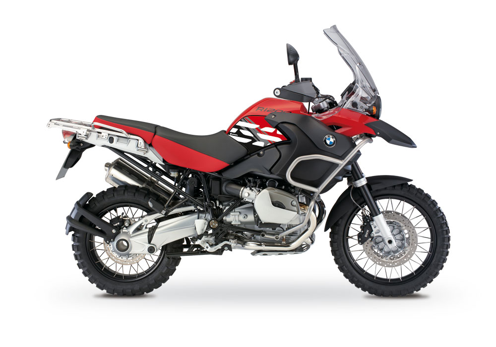 BMW R1200GS Adventure 2008-2013 Magna Red Style Anniversary LE Red Side Tank Stickers - Image 3