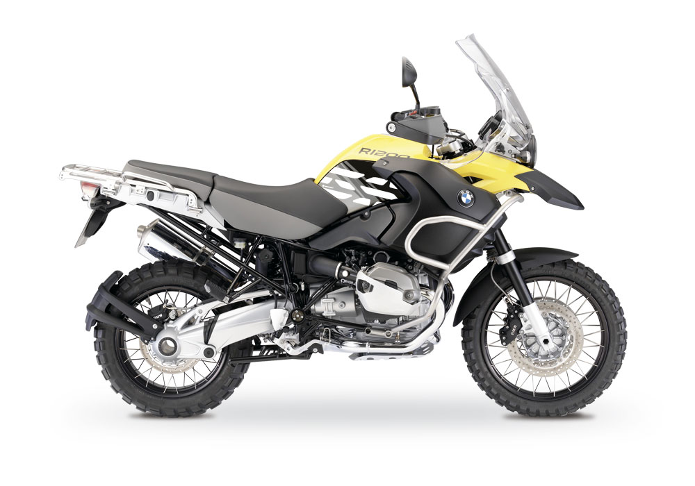 BMW R1200GS Adventure 2008-2013 Sunset Yellow Style Anniversary LE Black Side Tank Stickers - Image 3