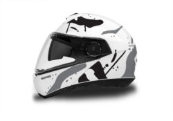 Schuberth C4/ C4 Pro Helmet (White) Safari Series Grey & Black