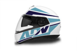 Schuberth C4/ C4 Pro Helmet (White) Vivo Series Blue Variations