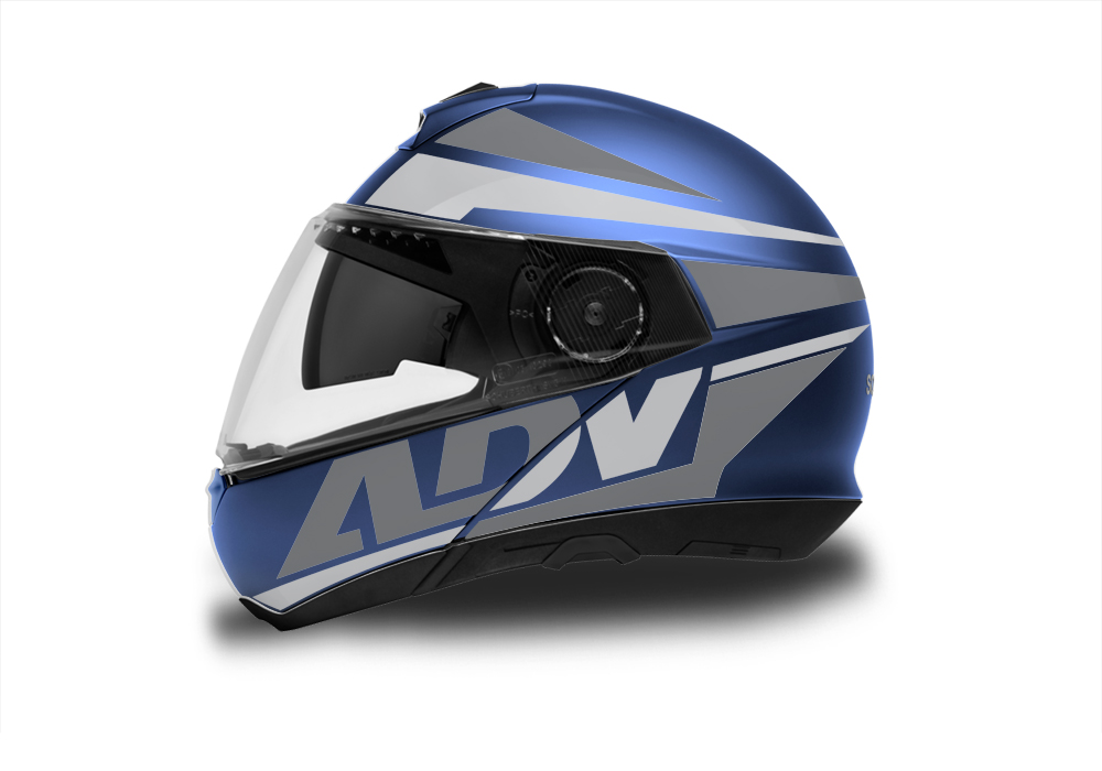 Schuberth C4/ C4 Pro Helmet (Blue) Vivo Series Silver Variations