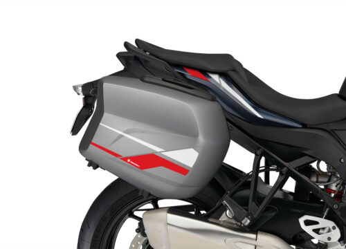 BMW Touring Side Panniers Stingray Red & White Stickers Kit