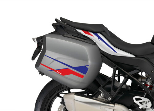 BMW Touring Side Panniers Stingray Red & Blue Stickers Kit
