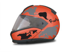 HEL 2939 BMW System 6 Fluo Orange The Globe Series Black Grey Stickers Kit 01 1