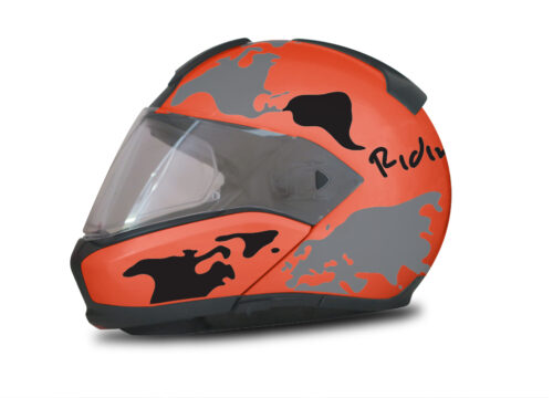 HEL 2939 BMW System 6 Fluo Orange The Globe Series Black Grey Stickers Kit 01 1