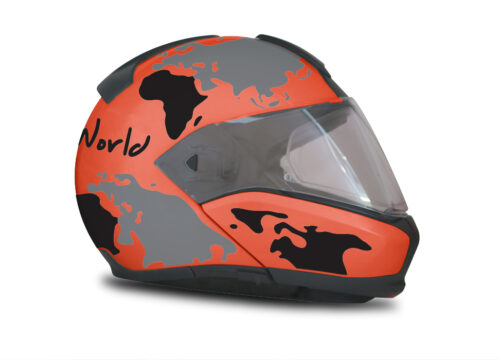 HEL 2939 BMW System 6 Fluo Orange The Globe Series Black Grey Stickers Kit 02 1